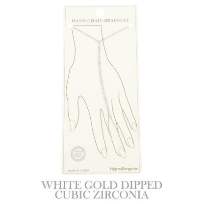 Gold-plated Twisted Hand Chain Bracelet