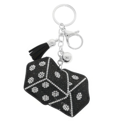 Las Vegas Themed Jeweled Keychain