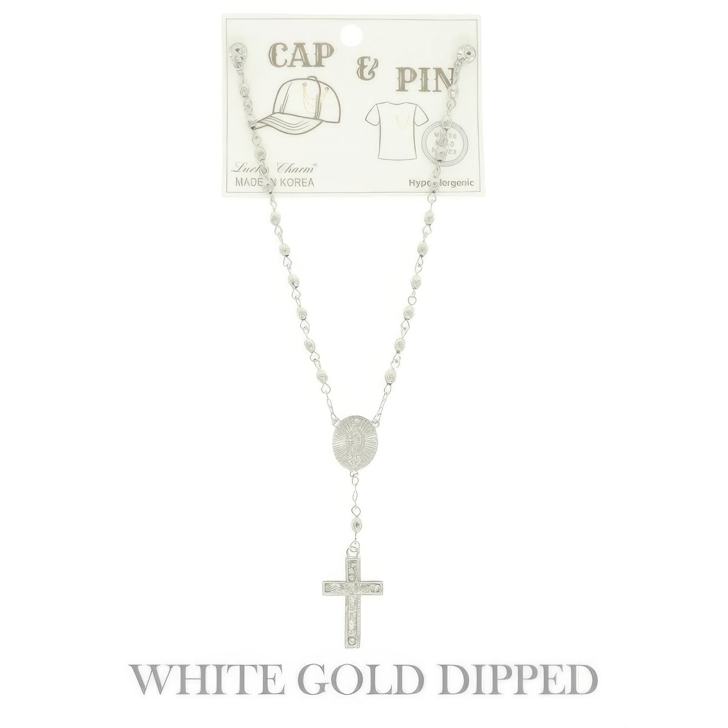 Gold Plated Religious Theme Charm Hat Chain