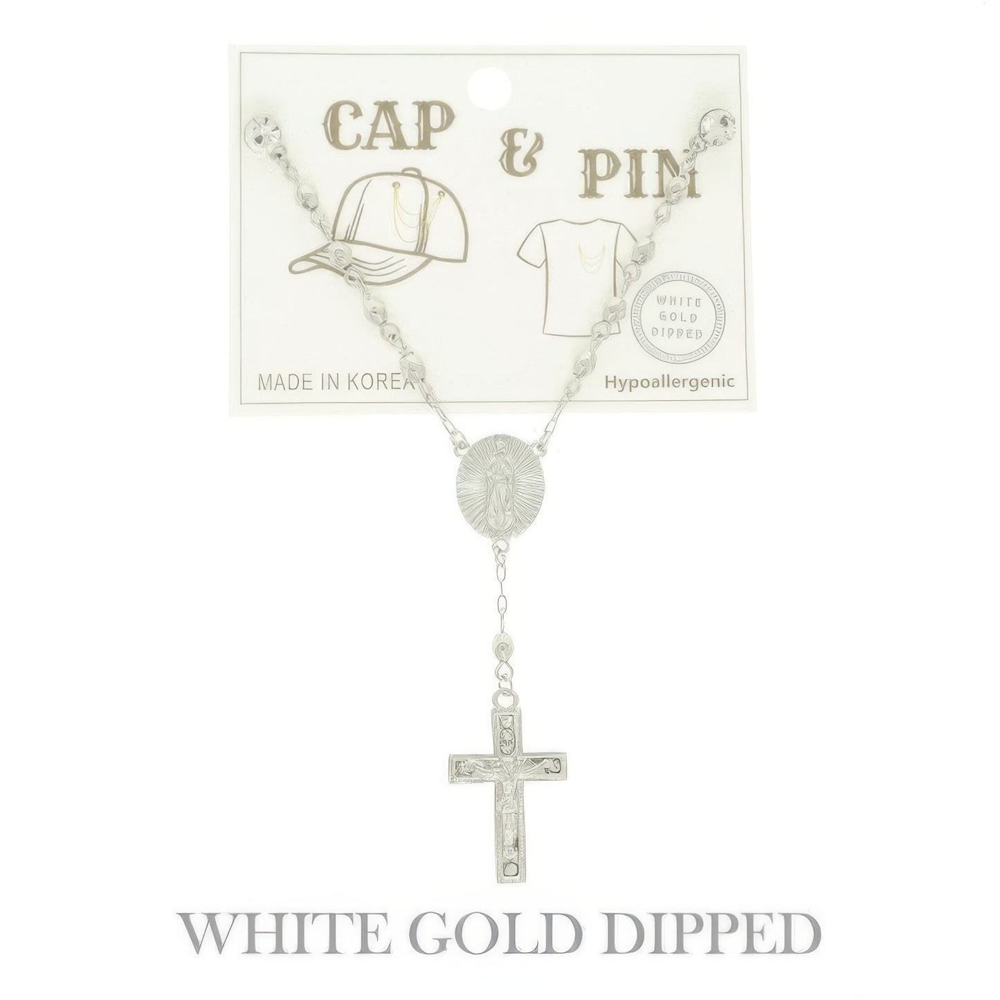 Gold Plated Religious Theme Charm Hat Chain