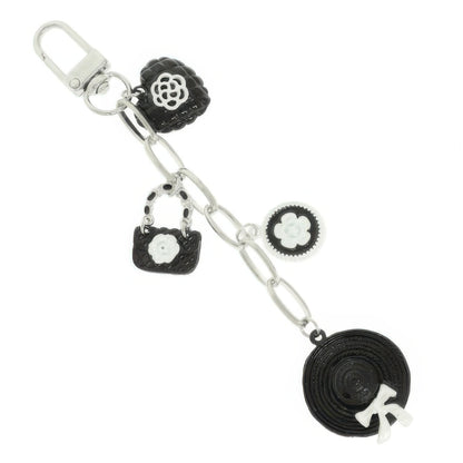 Black And White Theme Bag Charm Keychain