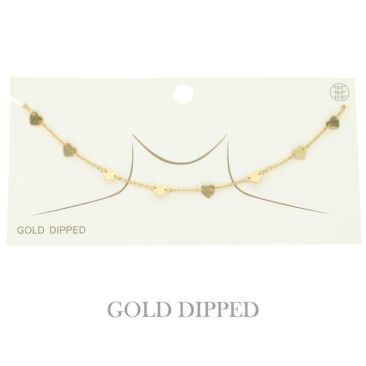 Gold Plated Disc Chain Link Necklace