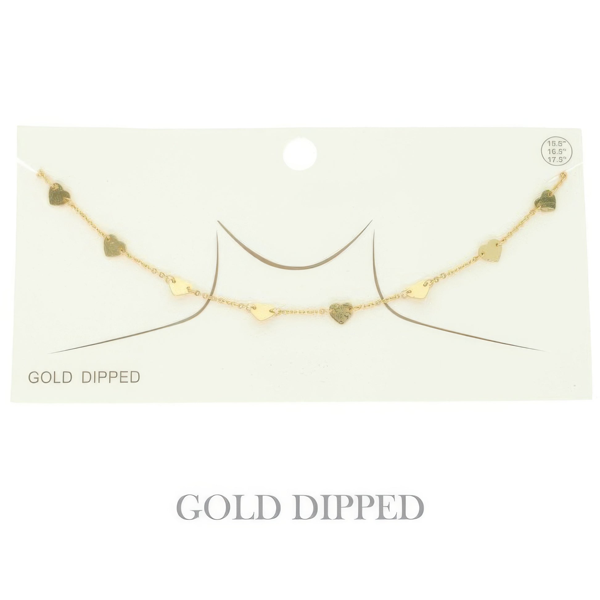 Gold Plated Disc Chain Link Necklace