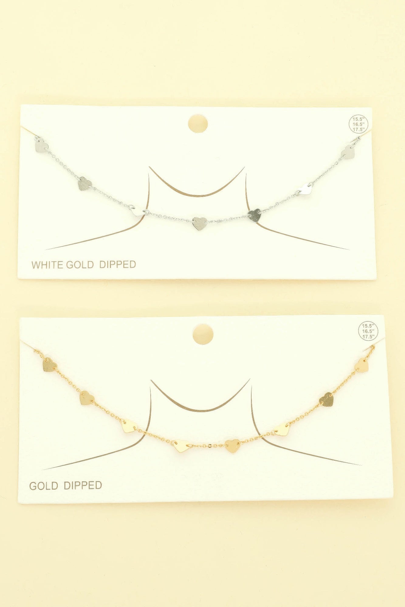 Gold Plated Disc Chain Link Necklace