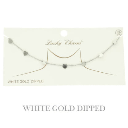 Gold Plated Disc Chain Link Necklace