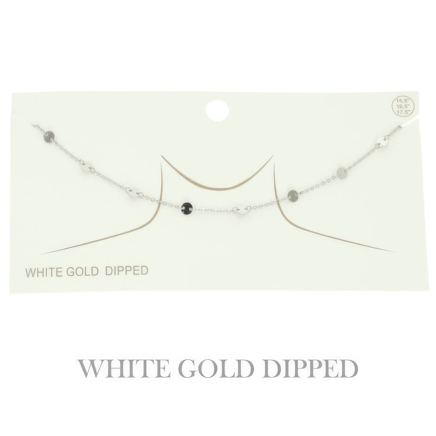 Gold Plated Disc Chain Link Necklace