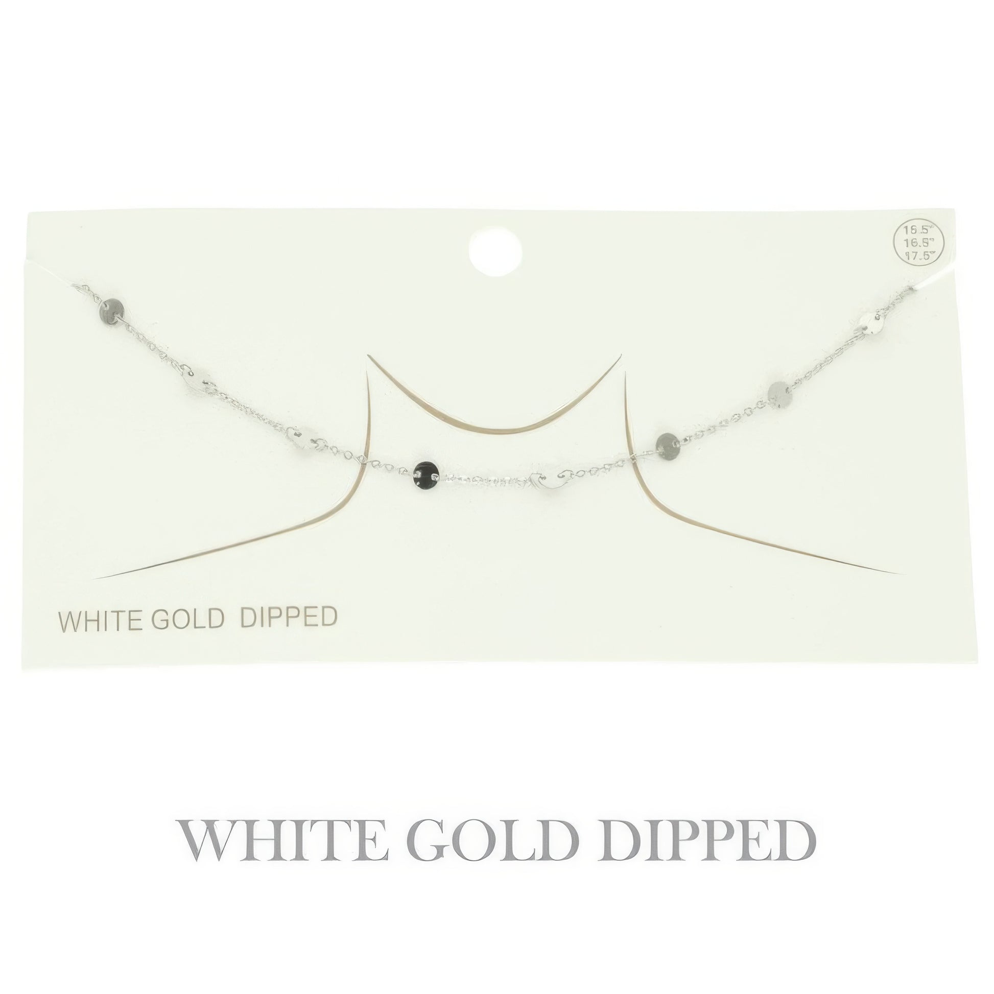 Gold Plated Disc Chain Link Necklace