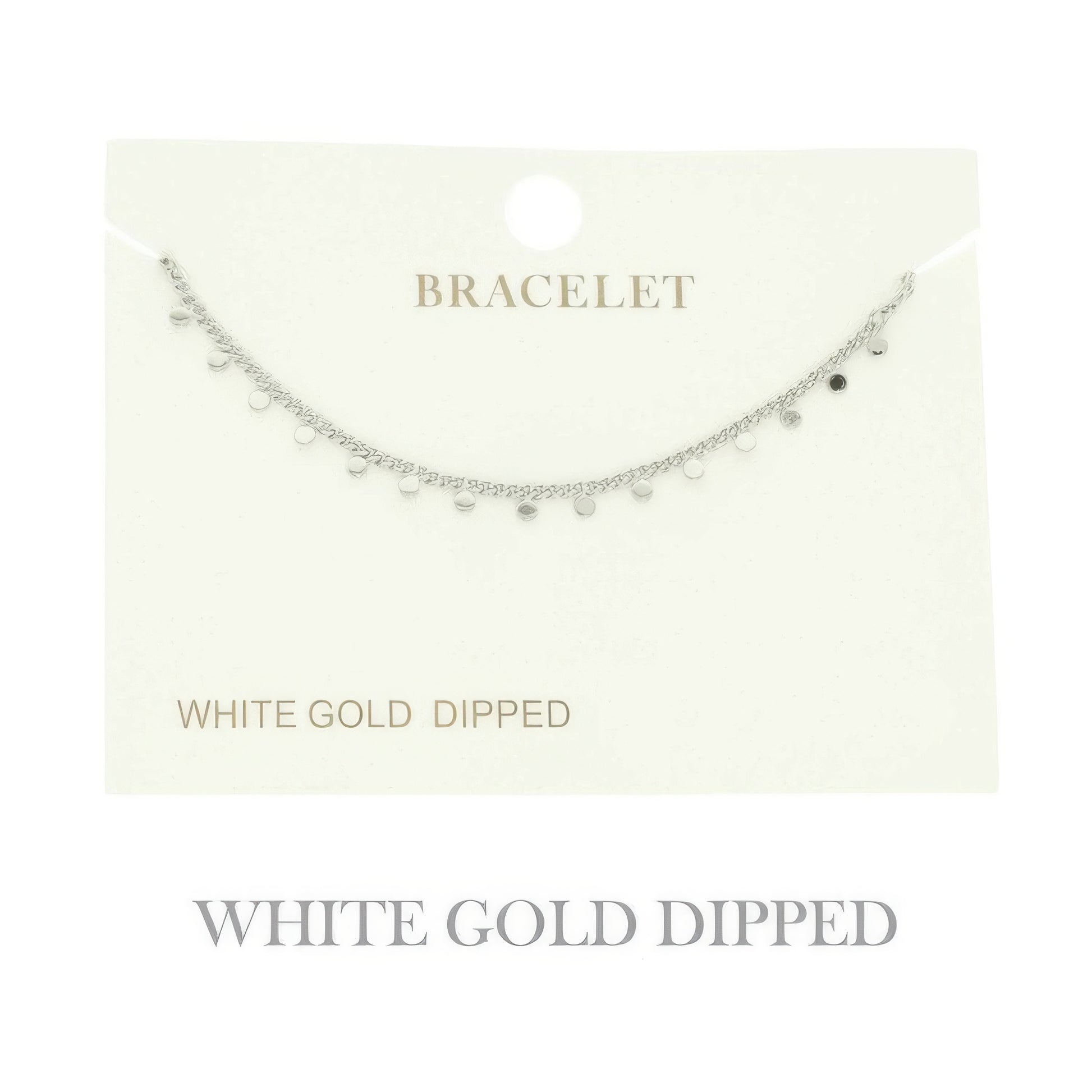 Gold Plated Disc Chain Link Bracelet