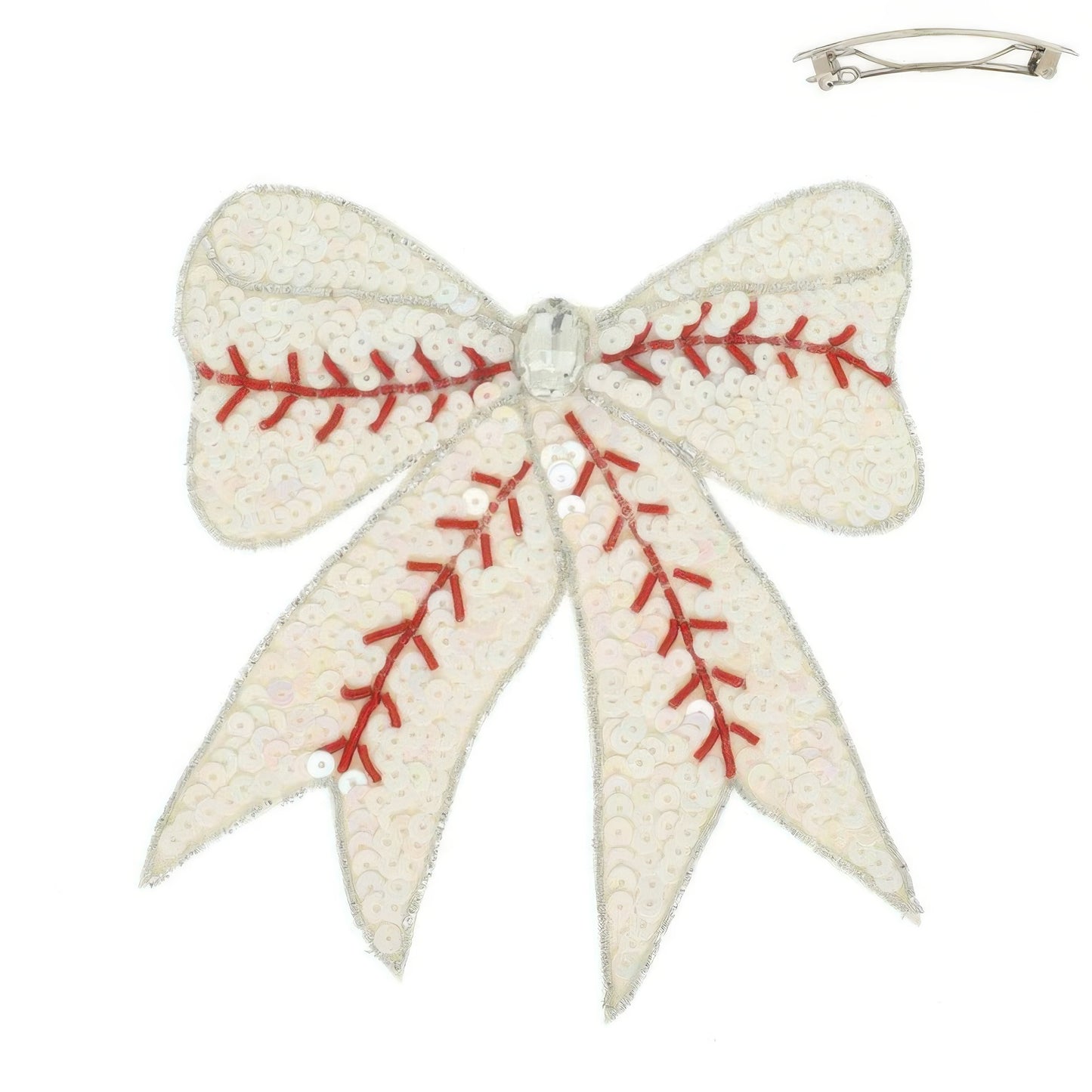 Gameday Jeweled Sports Barrette Hair Clip