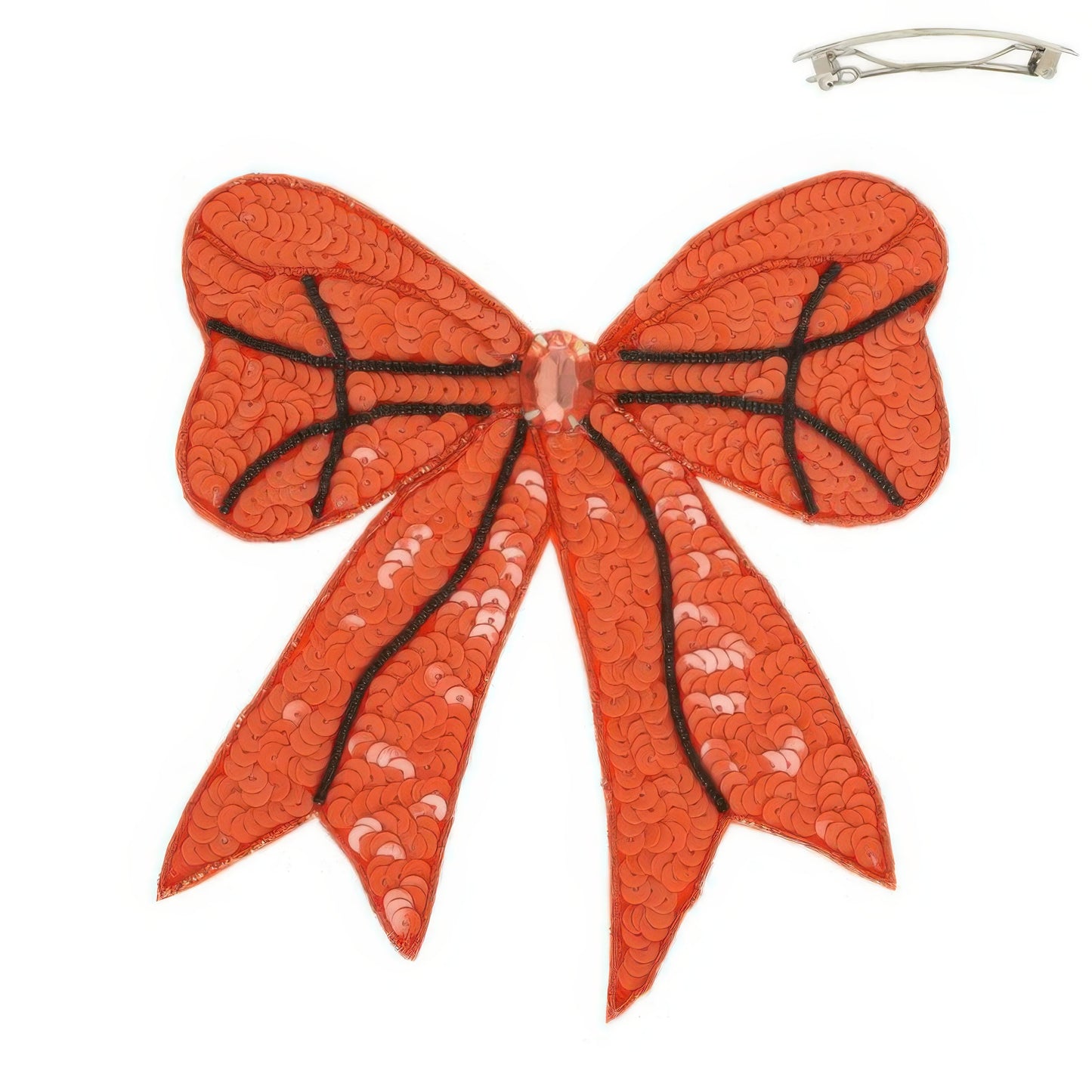 Gameday Jeweled Sports Barrette Hair Clip