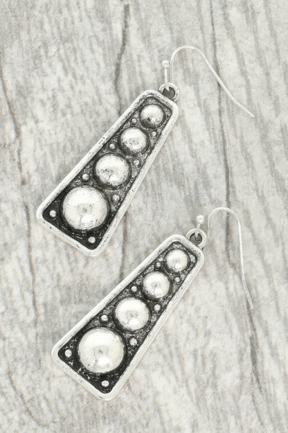 Western Bubble Bar Dangle Earrings