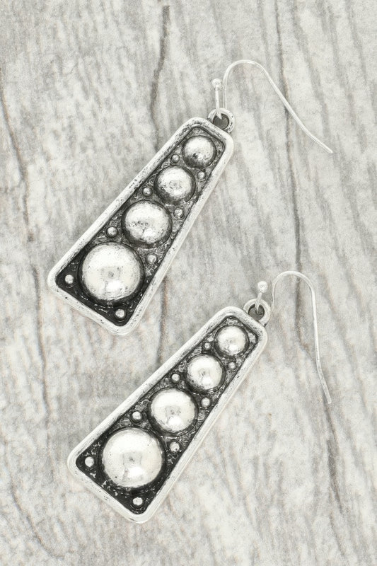 Western Bubble Bar Dangle Earrings