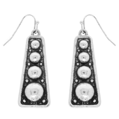 Western Bubble Bar Dangle Earrings