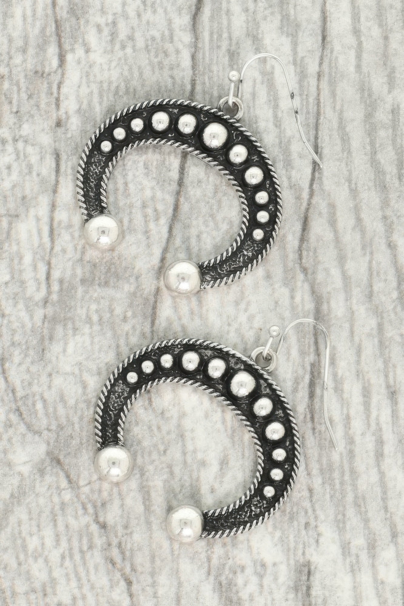Western Squash Blossom Dangle Earrings