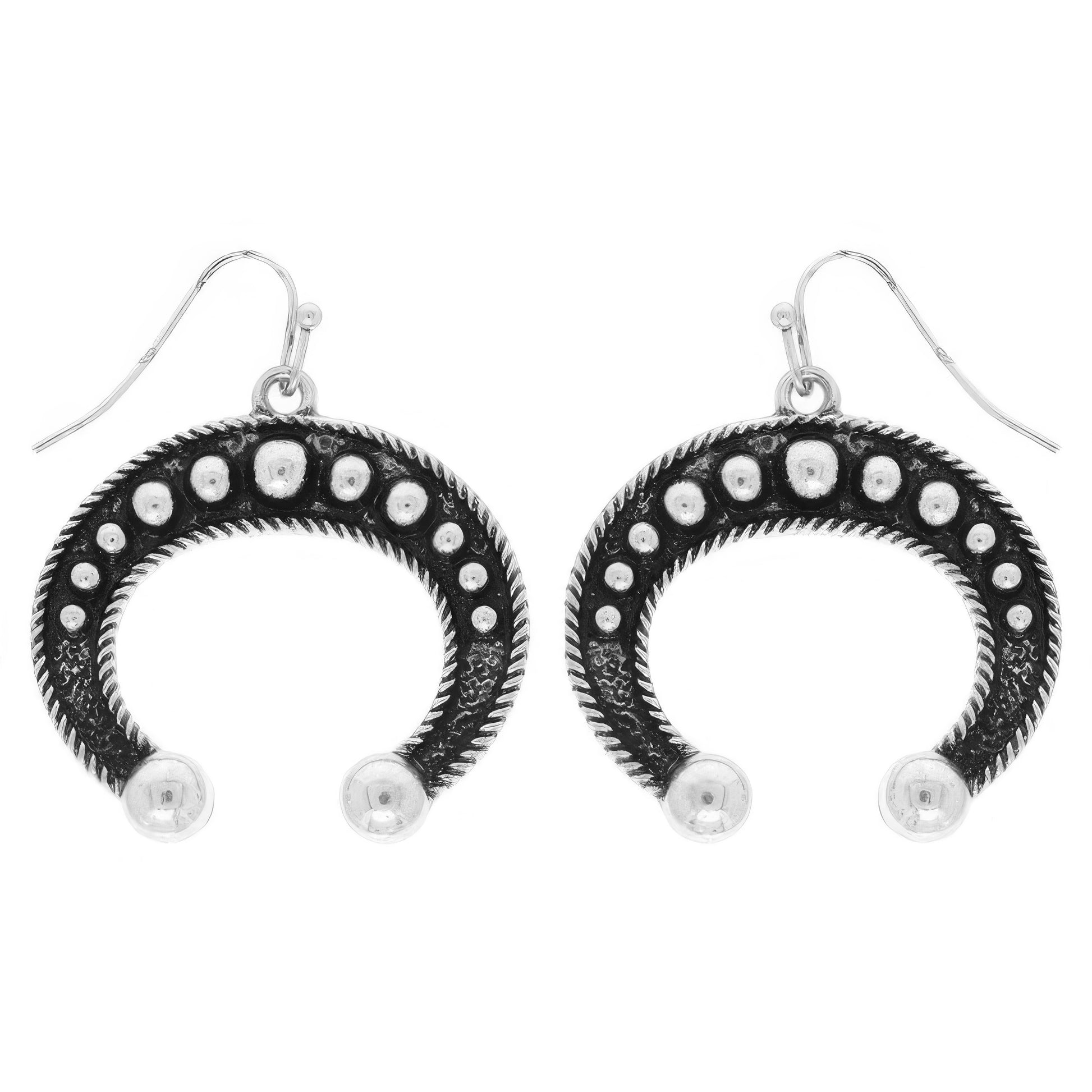 Western Squash Blossom Dangle Earrings