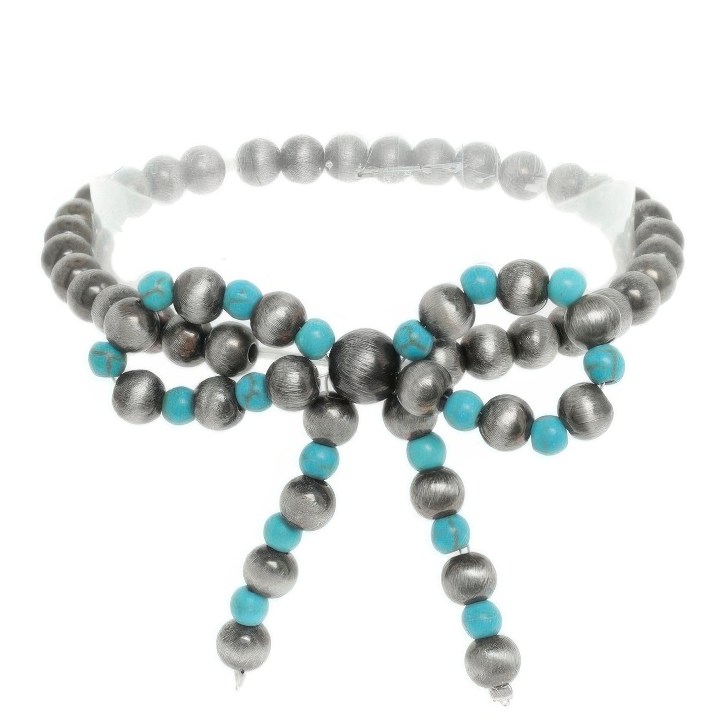 Western Bow Beaded Stretch Bracelet