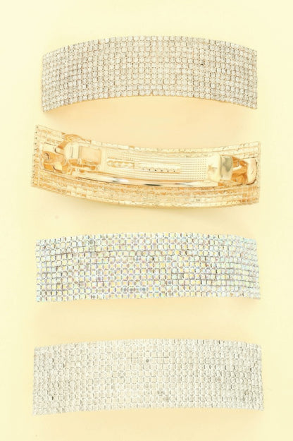 Rhinestone Embellished Hair Barrette Clip