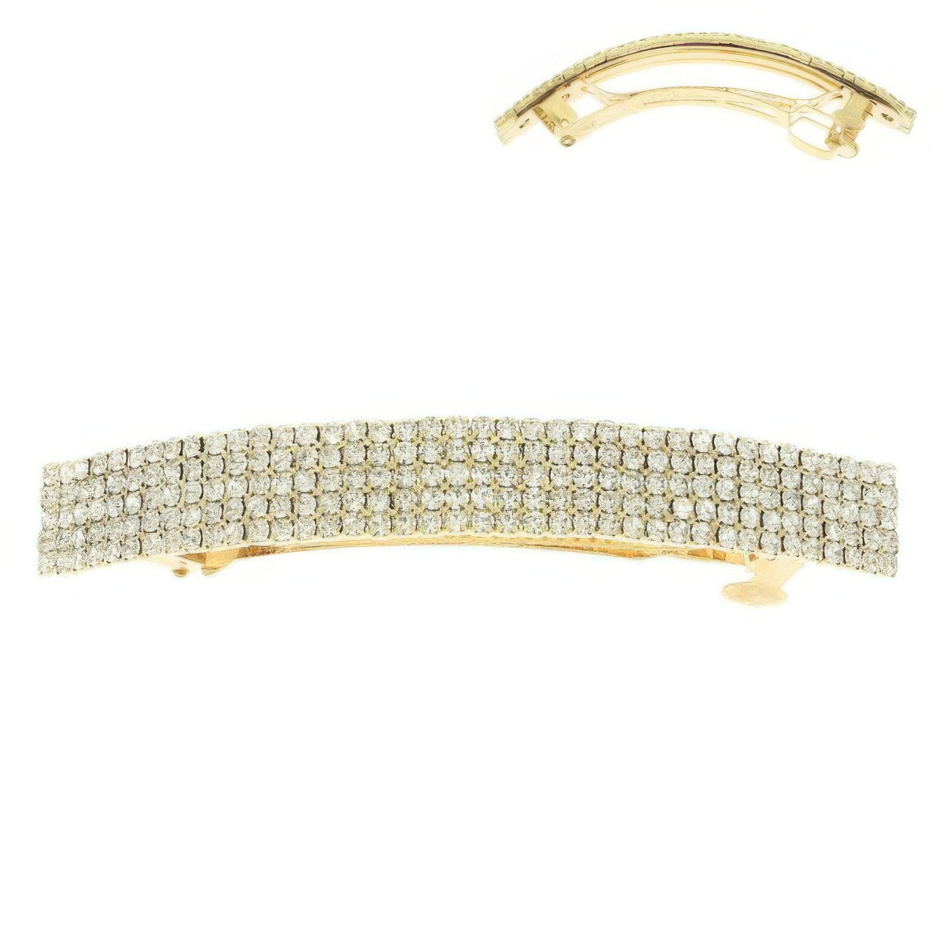 Rhinestone Embellished Hair Barrette Clip