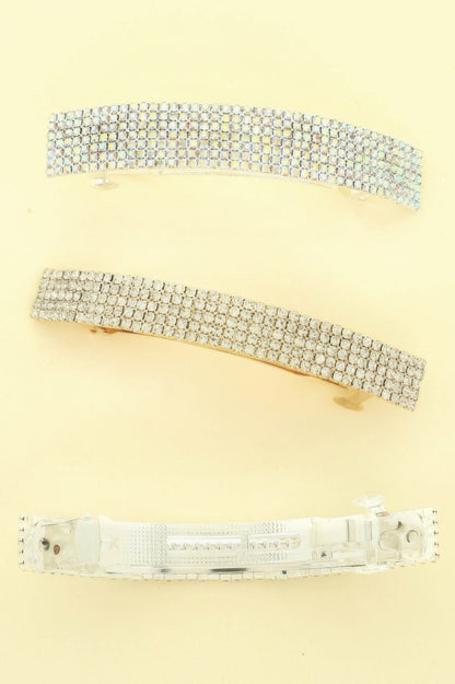 Rhinestone Embellished Hair Barrette Clip