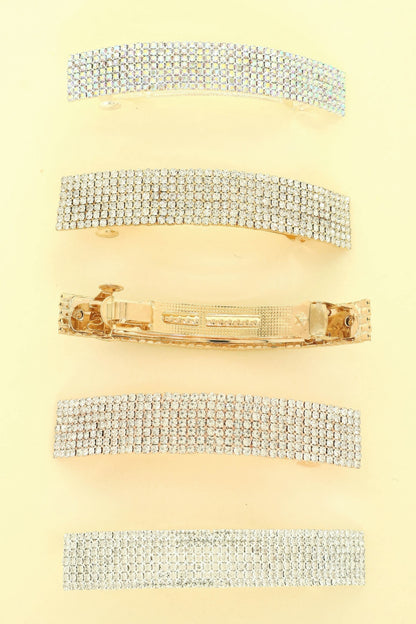 Rhinestone Embellished Hair Barrette Clip