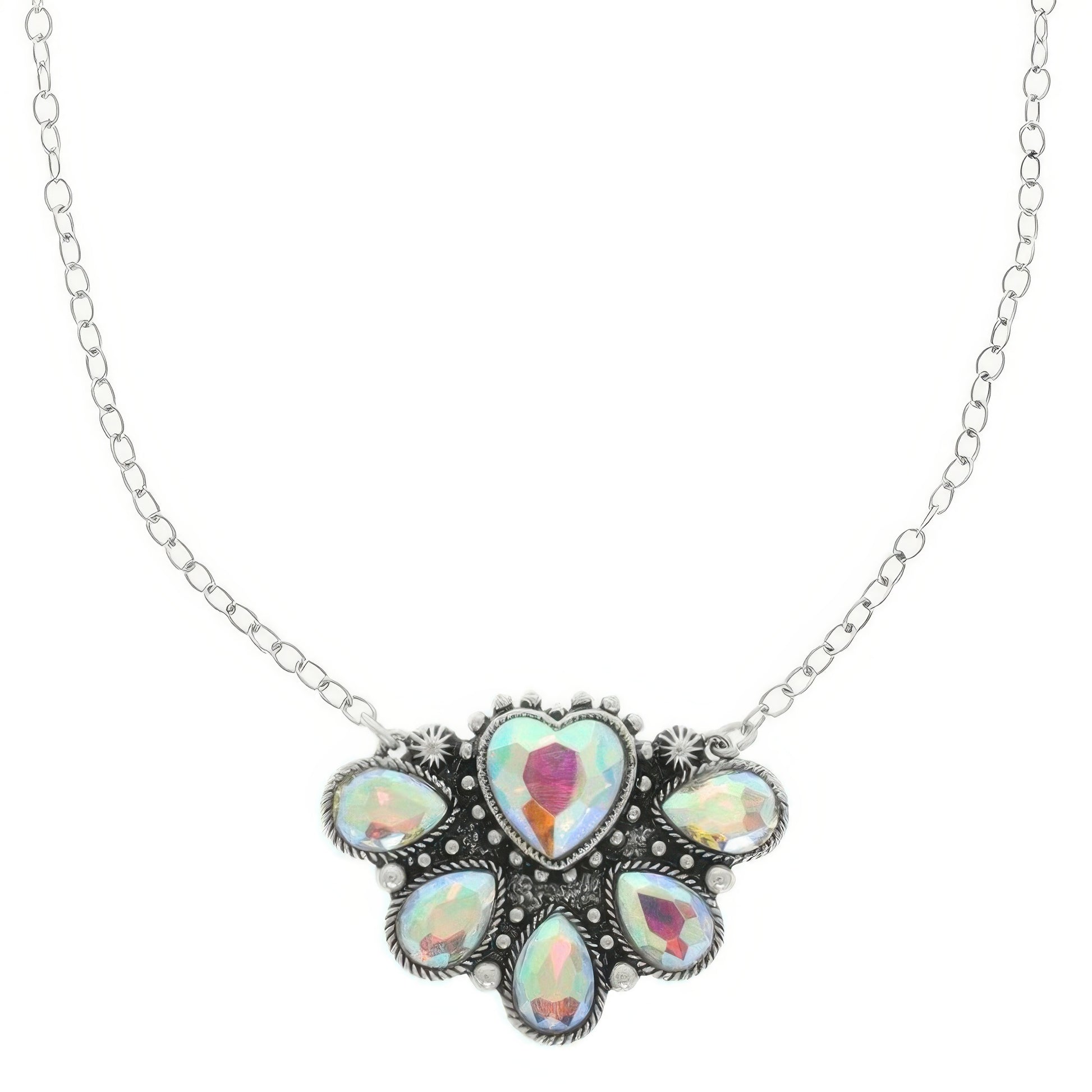 Western Jeweled Pendant Necklace