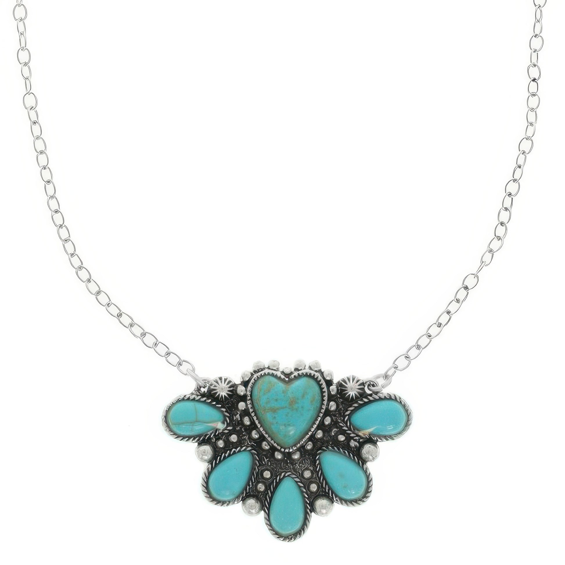 Western Jeweled Pendant Necklace
