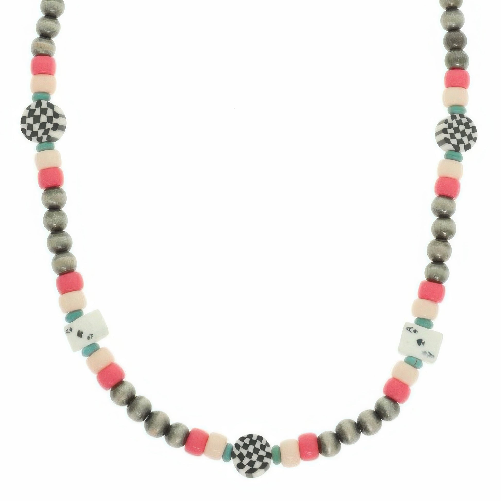 Western Theme Charm Beaded Necklace