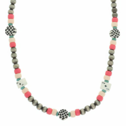 Western Theme Charm Beaded Necklace