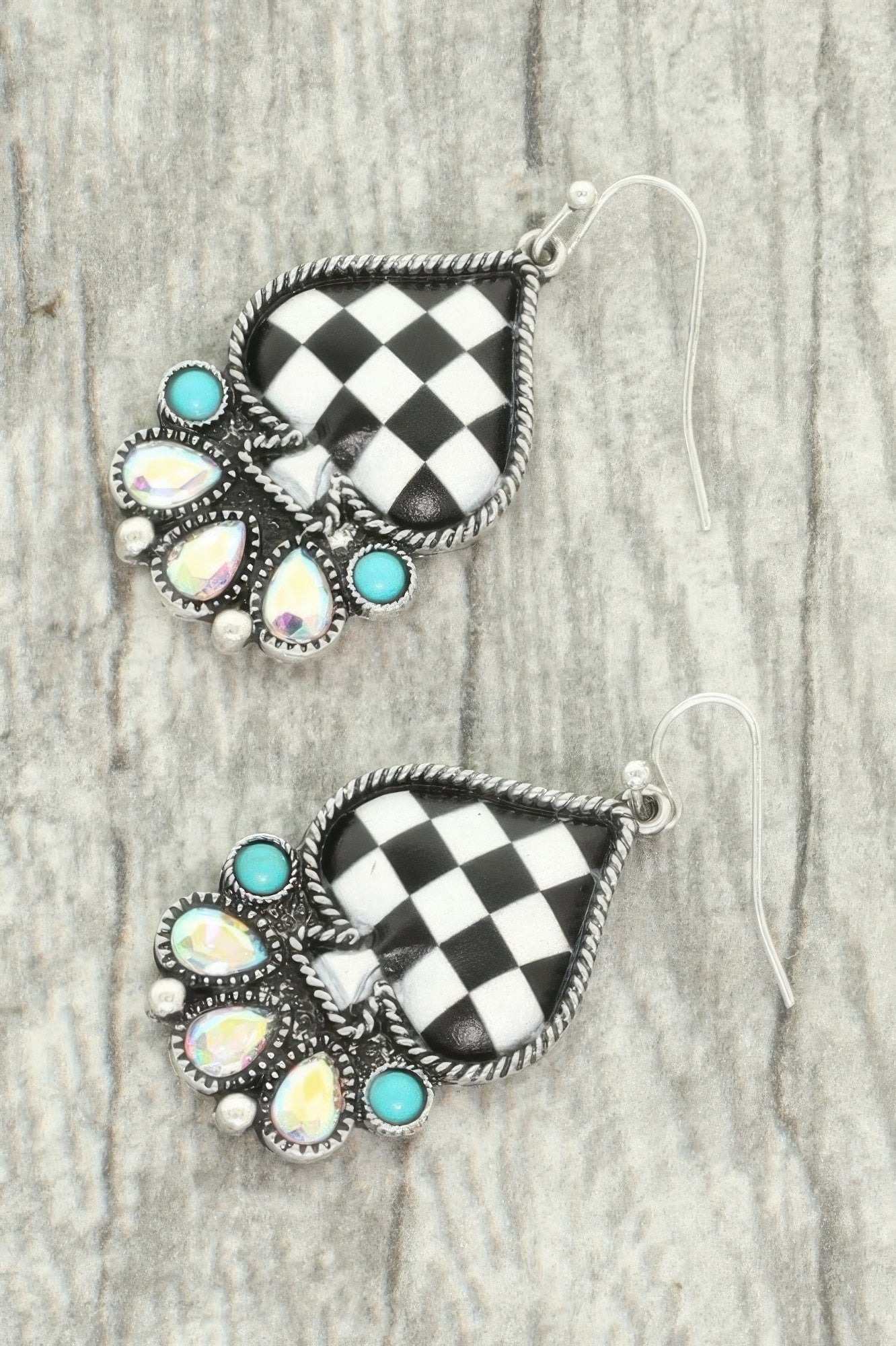 Western Ace Of Spades Dangle Earrings