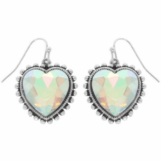 Western Heart Concho Earrings