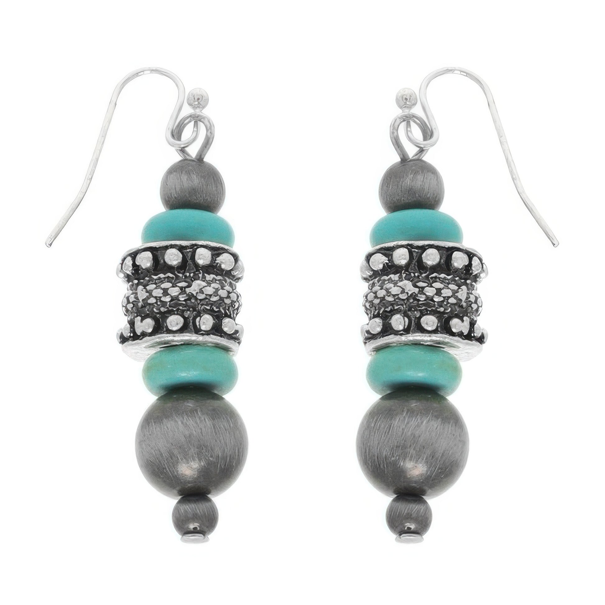 Western Jeweled Beaded Dangle Earrings