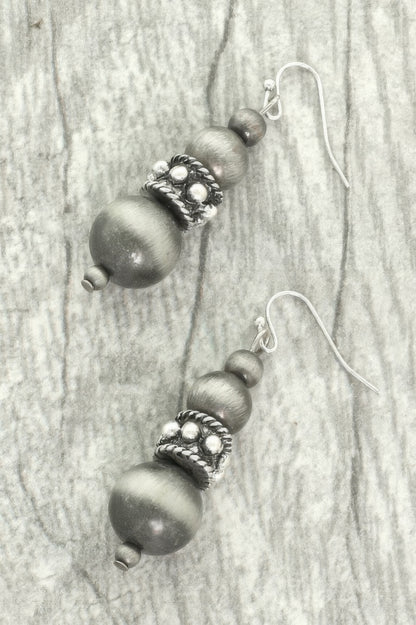 Western Jeweled Beaded Dangle Earrings