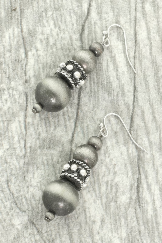 Western Jeweled Beaded Dangle Earrings