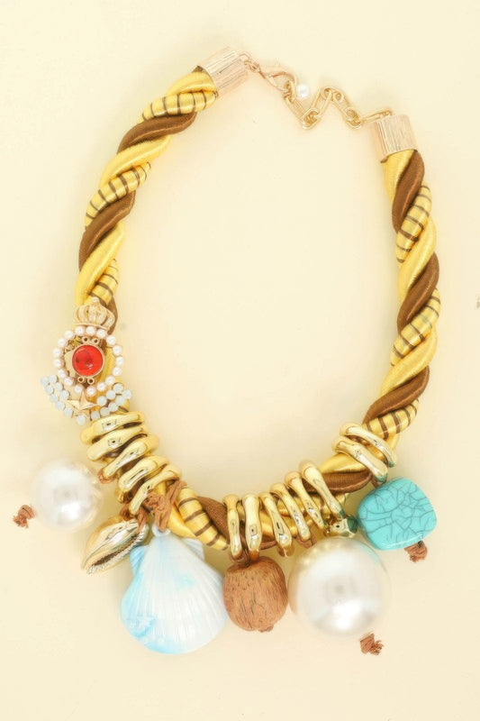 Multi-charm Necklace With Assorted Charms