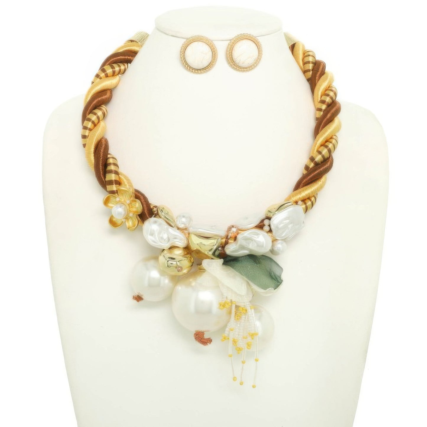 Handmade Flower Necklace Set