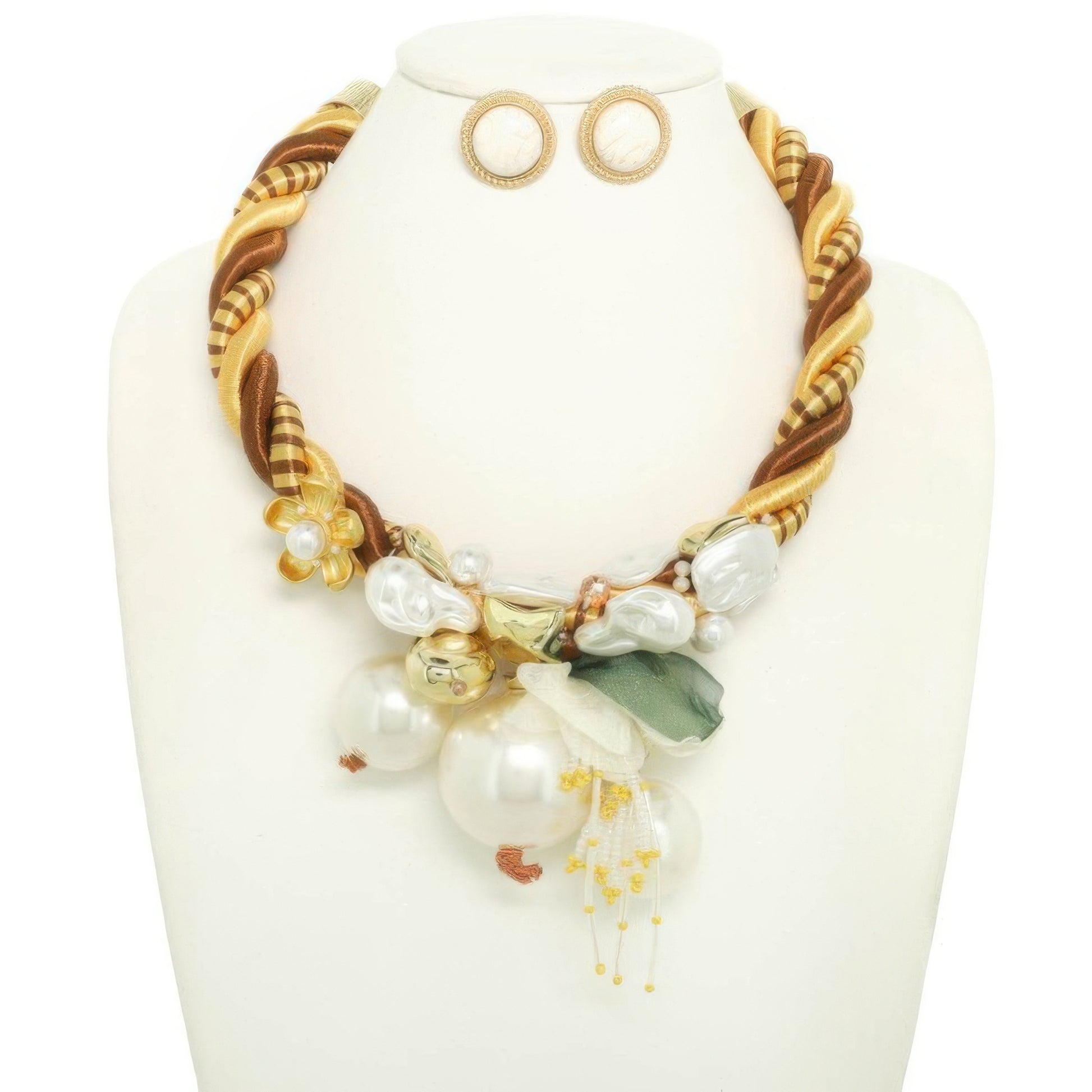 Handmade Flower Necklace Set
