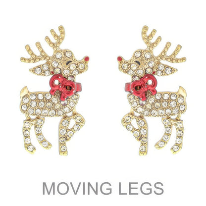 Christmas Reindeer Post Earrings