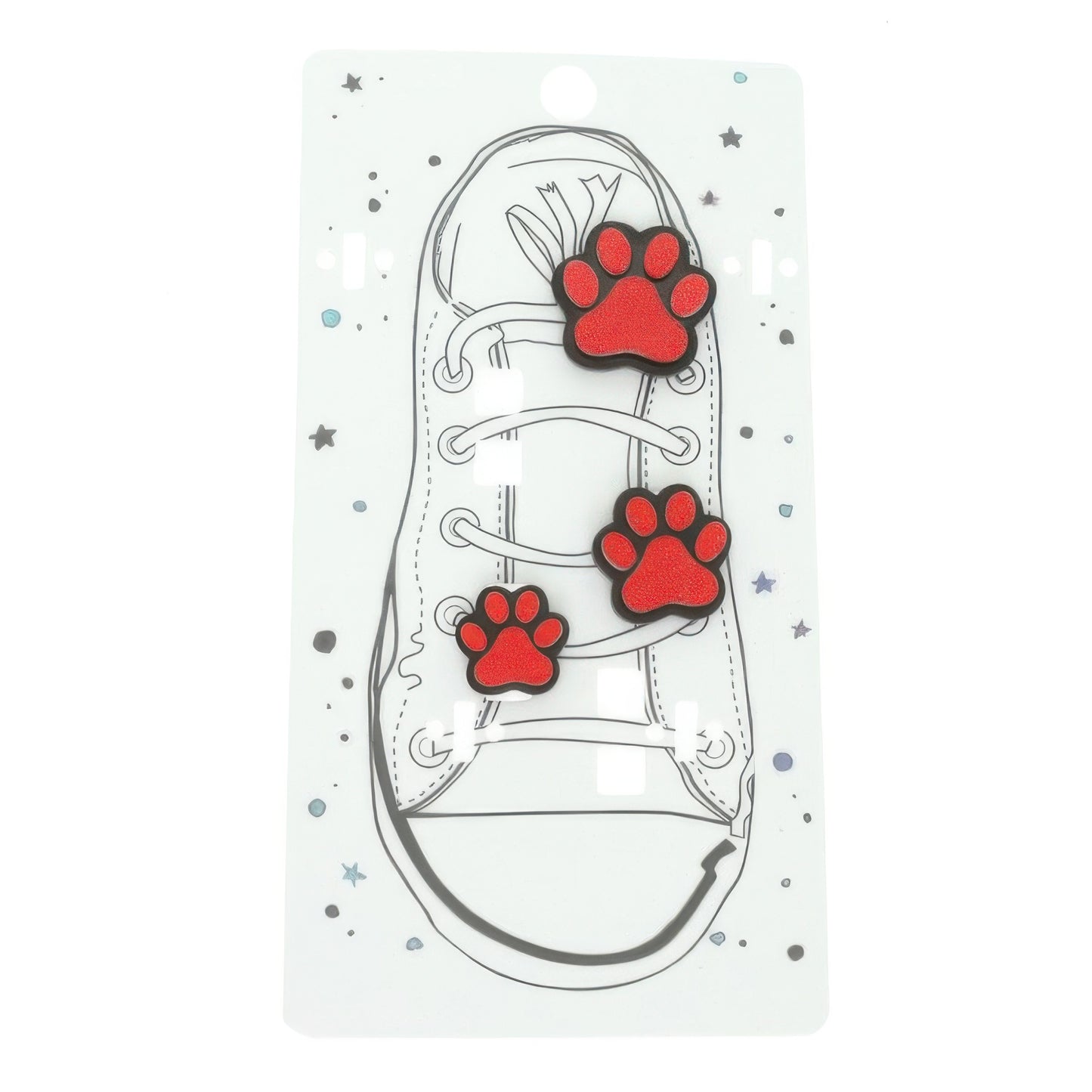3pc Gameday Paw Shoelace Charm Set