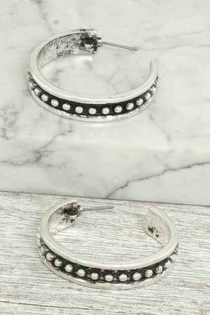 Western Bubble Hoop Earrings