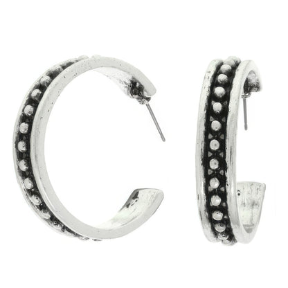 Western Bubble Hoop Earrings