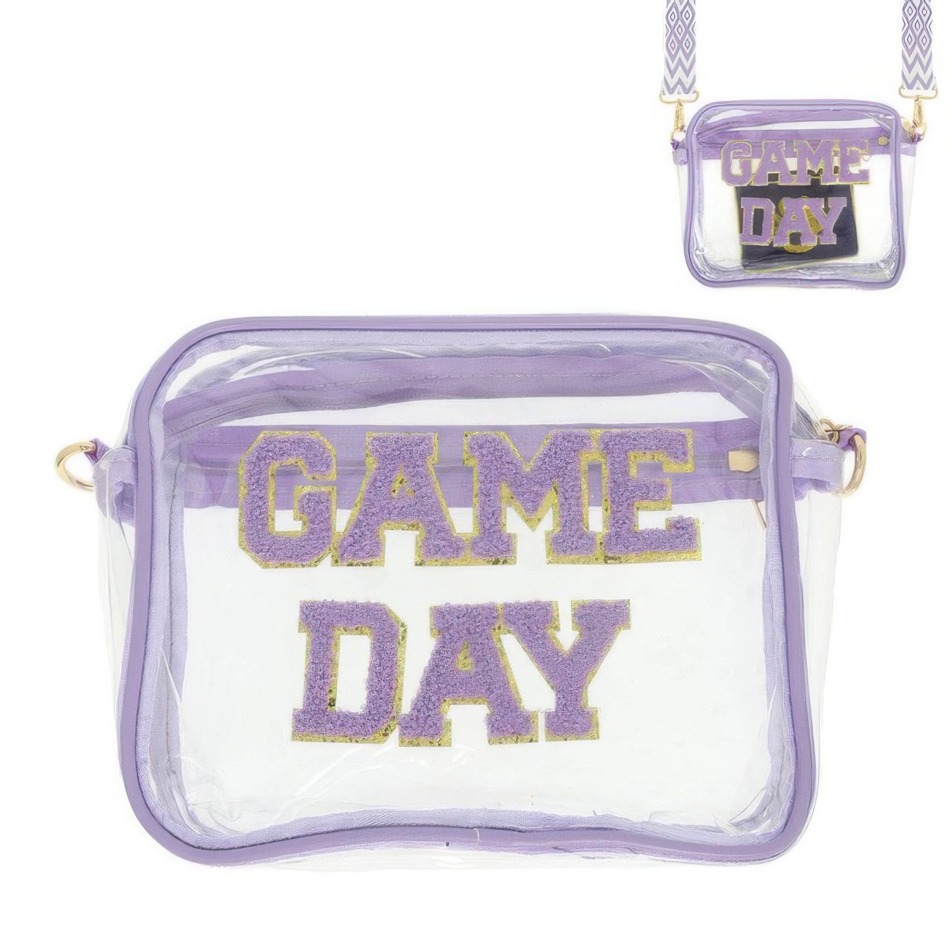 Game Day Clear Transparent Crossbody Bag