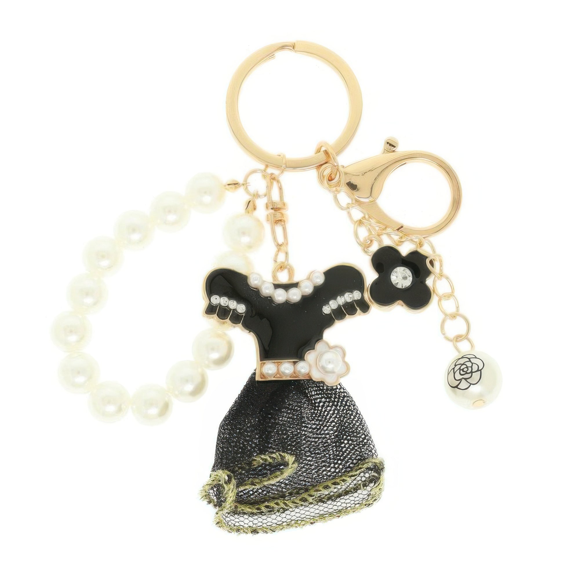 Fashionista Theme Bag Charm Keychain