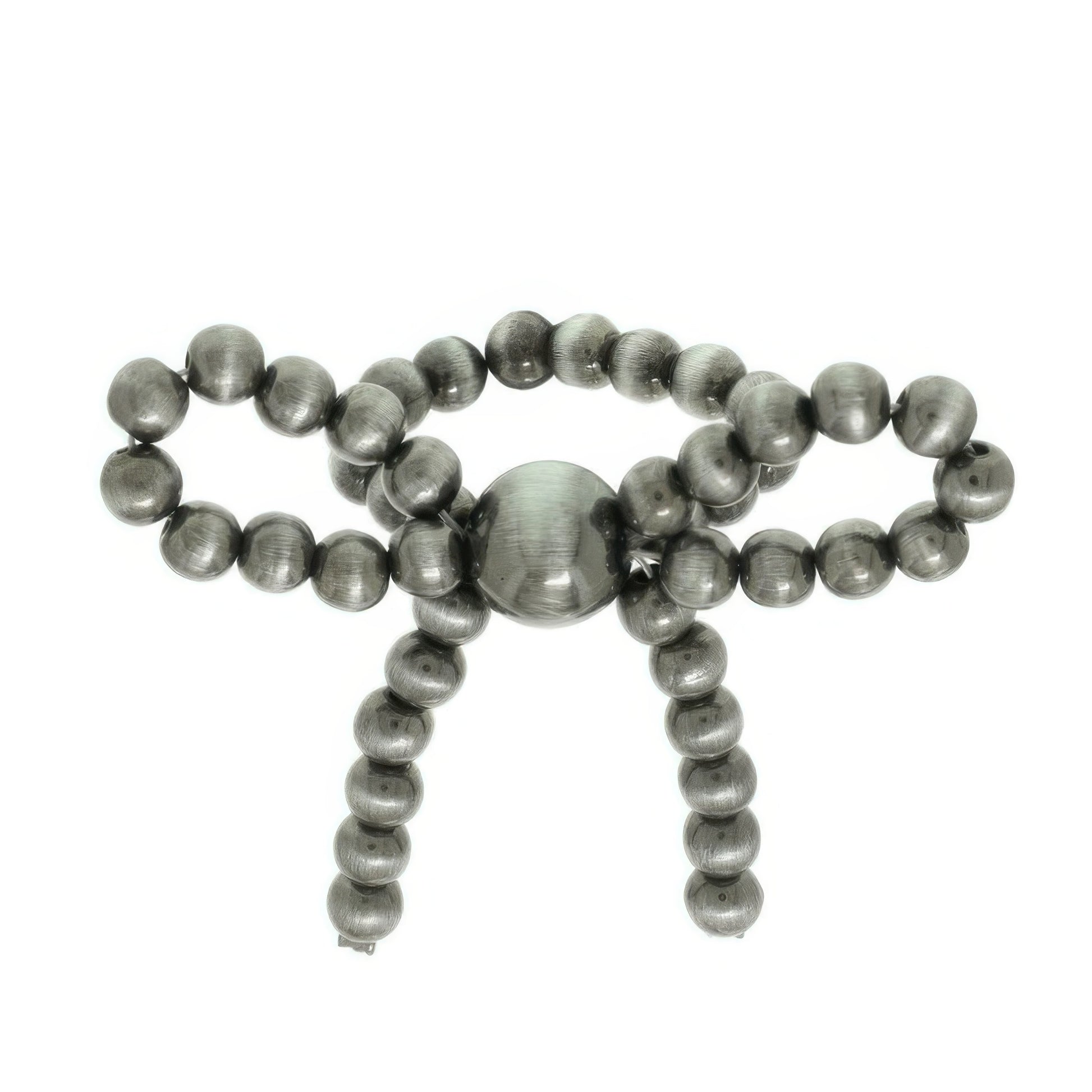 Pearl Beaded Ribbon Stretch Ring
