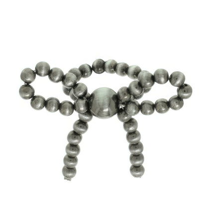 Pearl Beaded Ribbon Stretch Ring