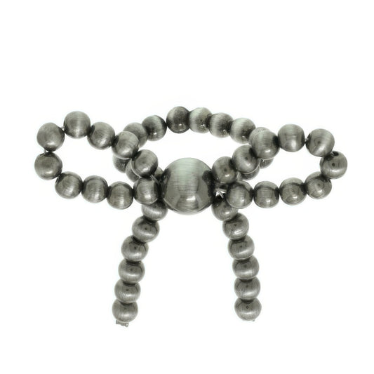 Pearl Beaded Ribbon Stretch Ring