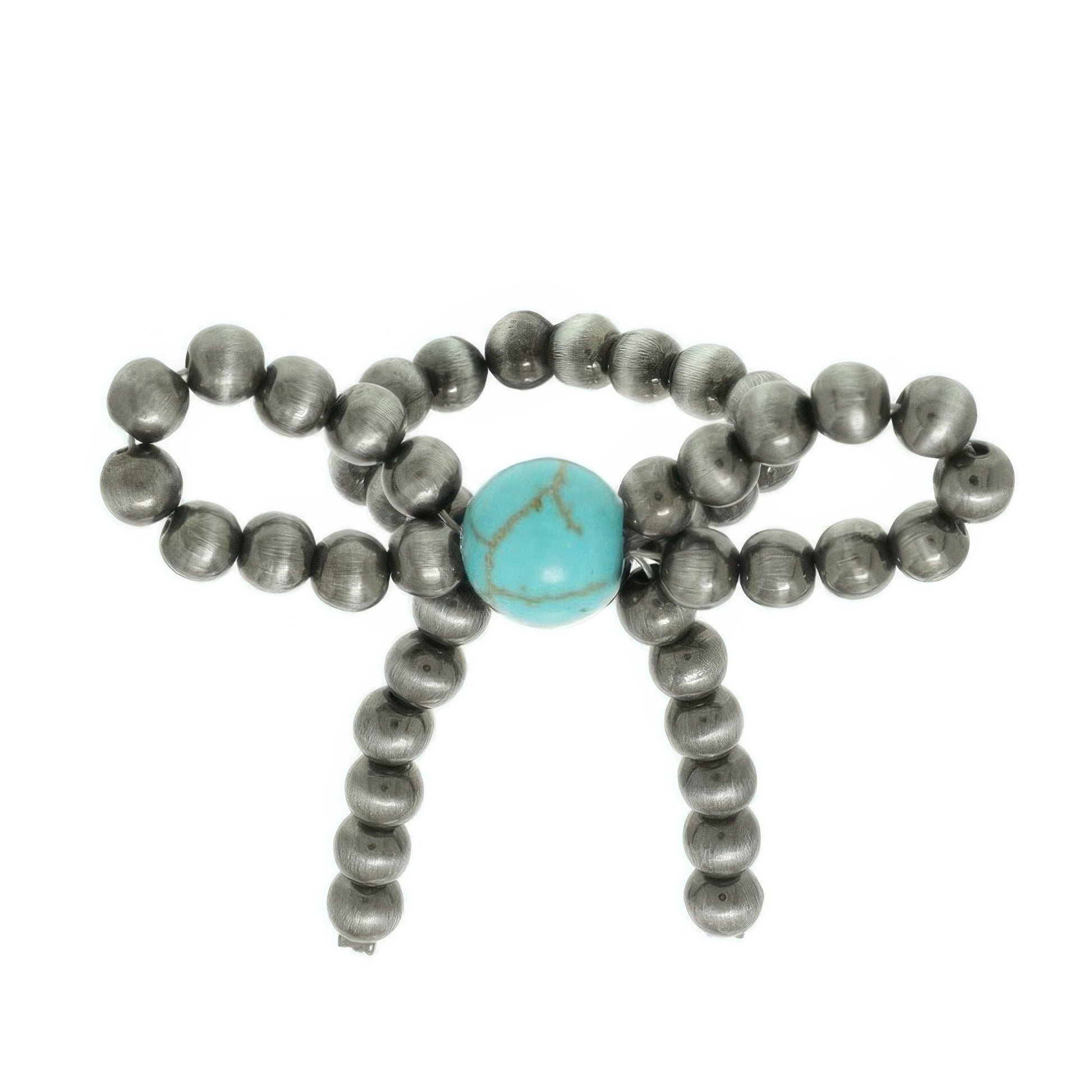 Pearl Beaded Ribbon Stretch Ring