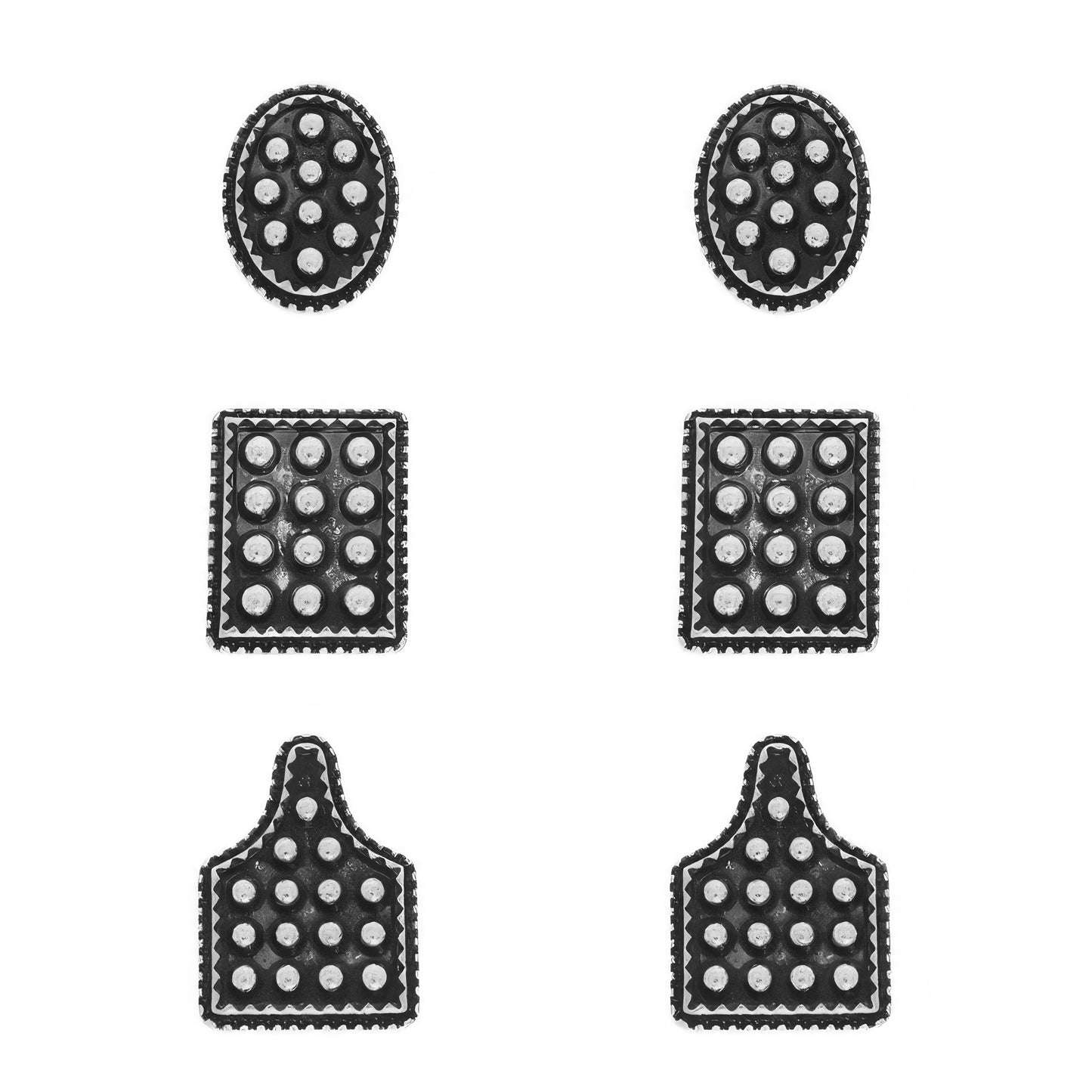 Western Theme Assorted 3 Pair Earring Set