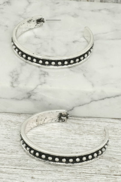 Western Bubble Hoop Earrings
