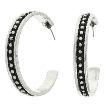 Western Bubble Hoop Earrings