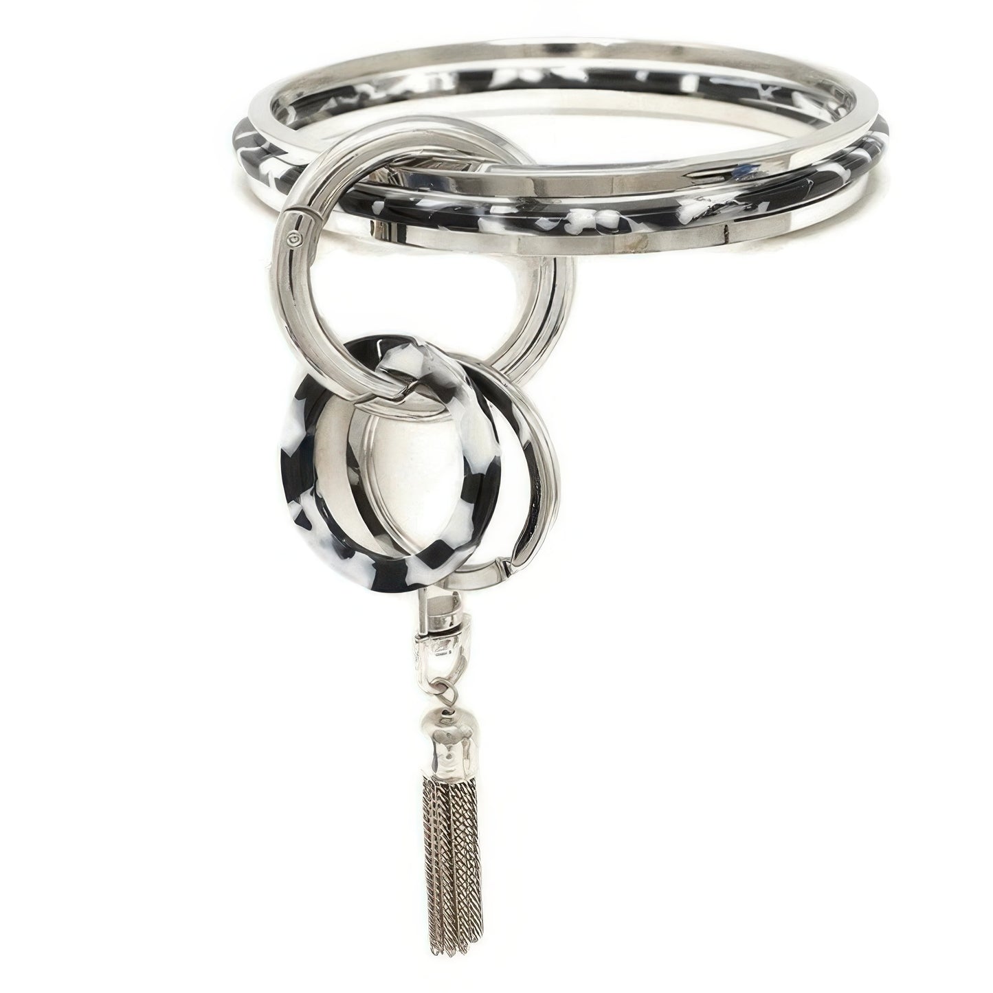 3pc Bangle Bracelet Set With Keychain